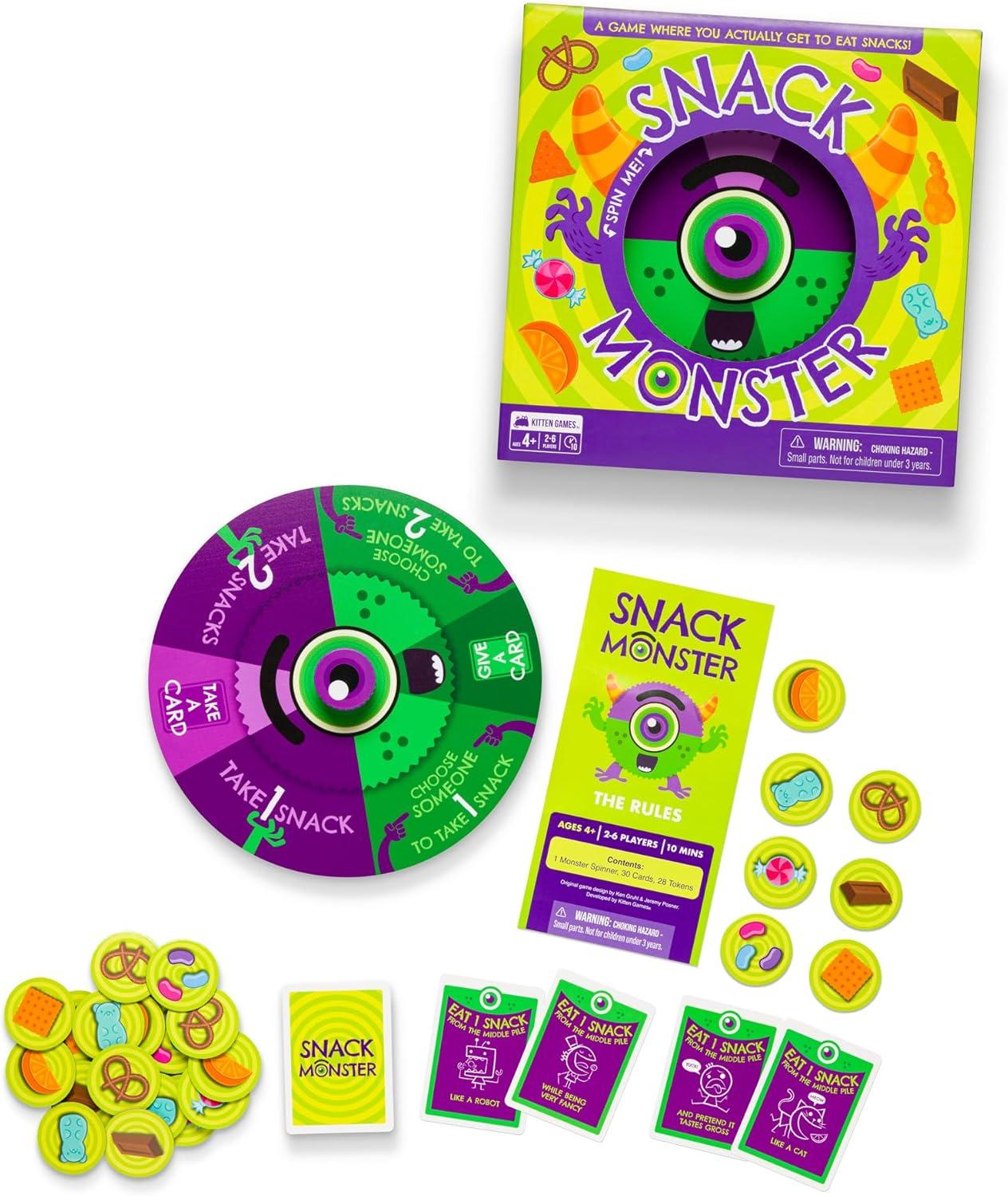 imageExploding Kittens I Want My Teeth Back 24 Players Ages 4 10 Minutes to Play Educational Board Game for KidsSnack Monster