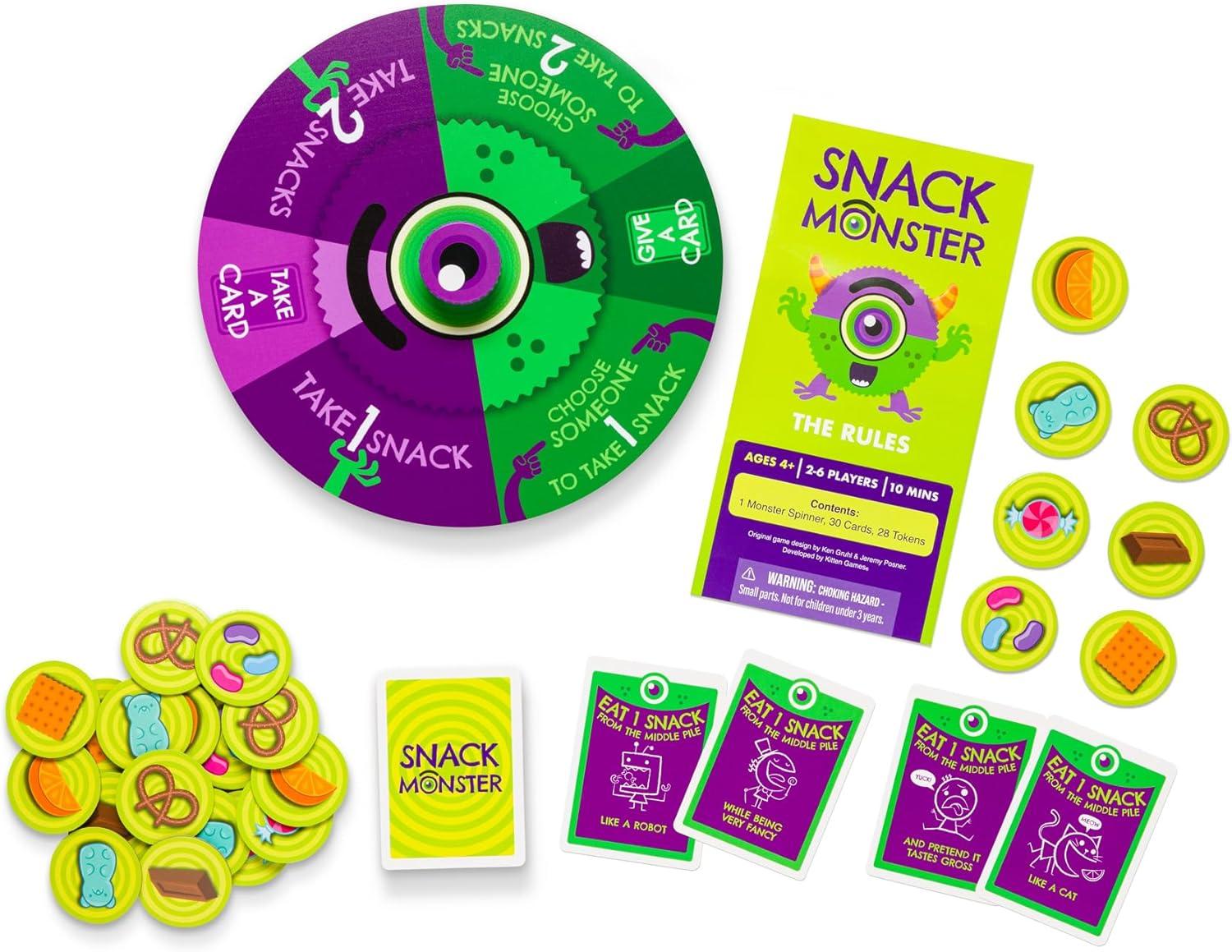 imageExploding Kittens I Want My Teeth Back 24 Players Ages 4 10 Minutes to Play Educational Board Game for KidsSnack Monster