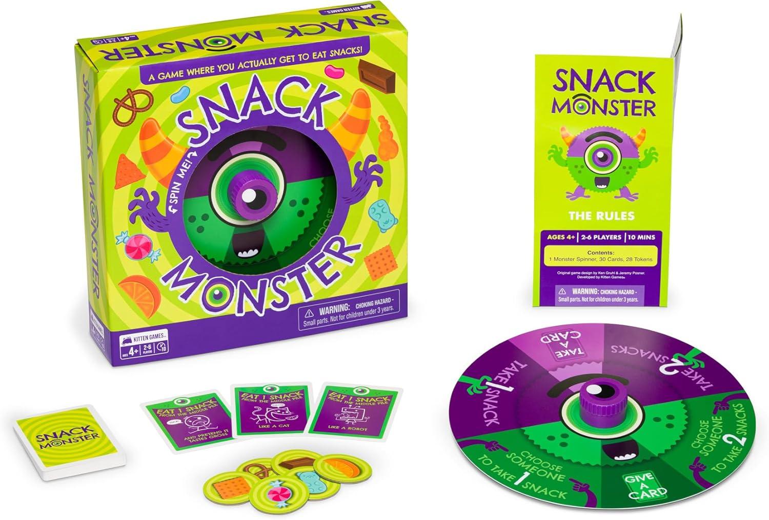 imageExploding Kittens I Want My Teeth Back 24 Players Ages 4 10 Minutes to Play Educational Board Game for KidsSnack Monster