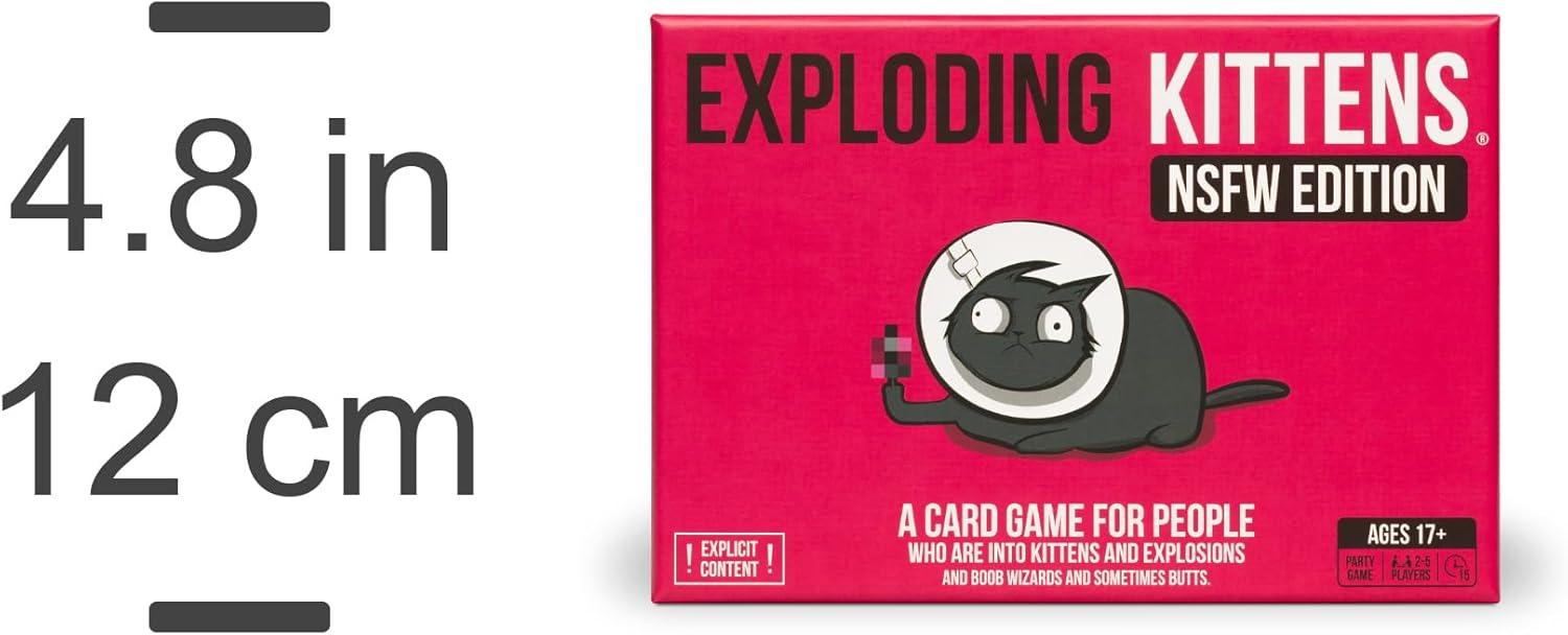 imageExploding Kittens Original Edition 25 Players Ages 7 15 Minutes to Play High Stakes Card Game Party Game Family Game Night Kid and Adult Card GameNSFW Edition
