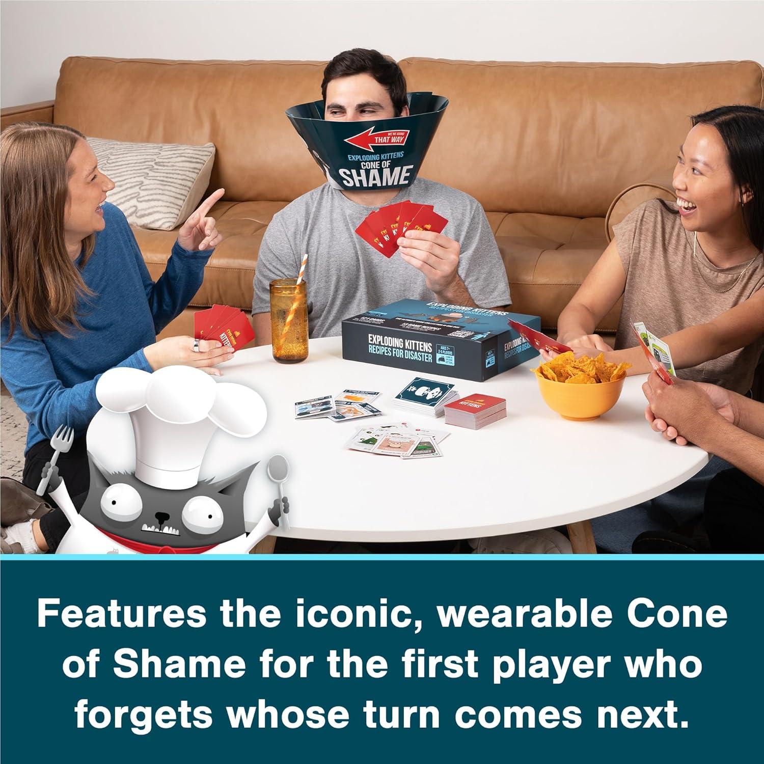 imageExploding Kittens Original Edition 25 Players Ages 7 15 Minutes to Play High Stakes Card Game Party Game Family Game Night Kid and Adult Card GameRecipes for Disaster