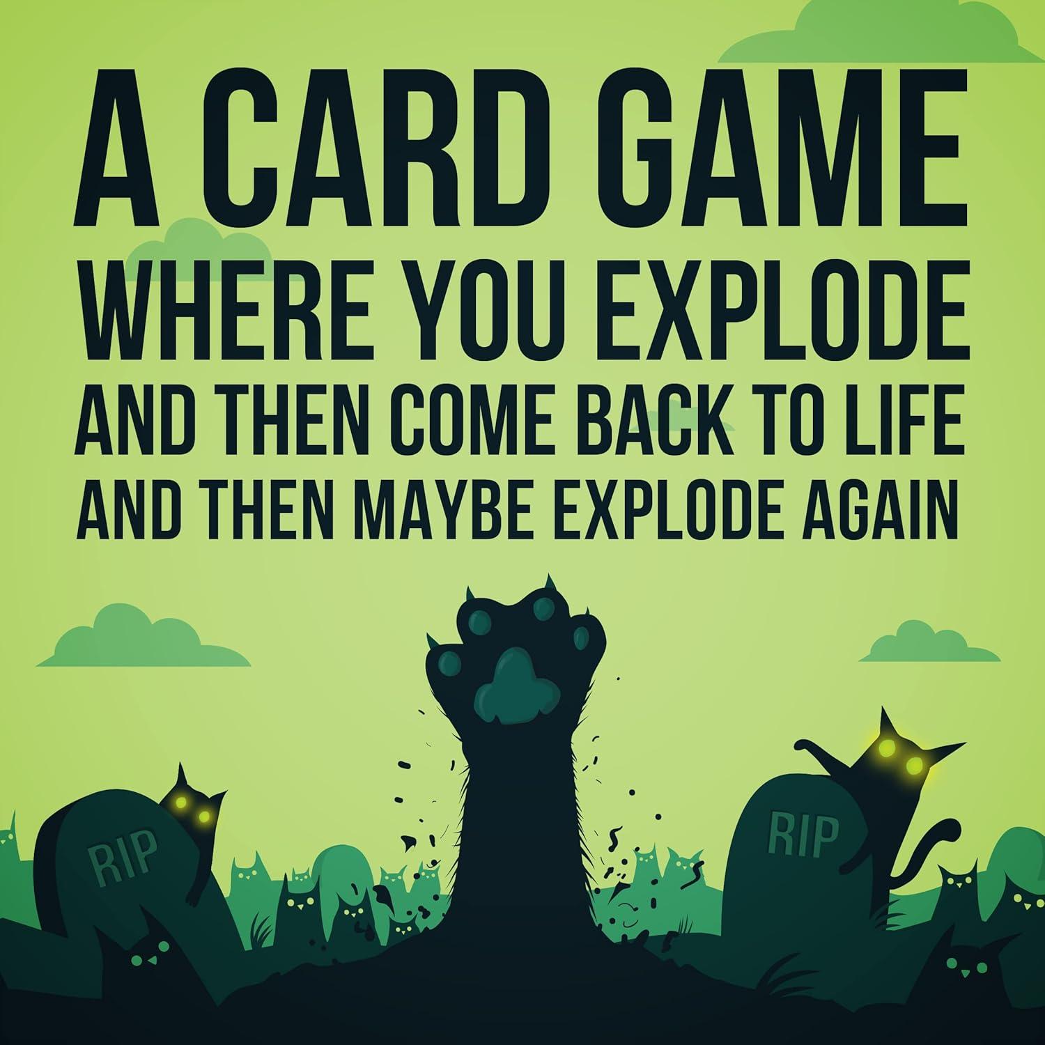 imageExploding Kittens Original Edition 25 Players Ages 7 15 Minutes to Play High Stakes Card Game Party Game Family Game Night Kid and Adult Card GameZombie Kittens
