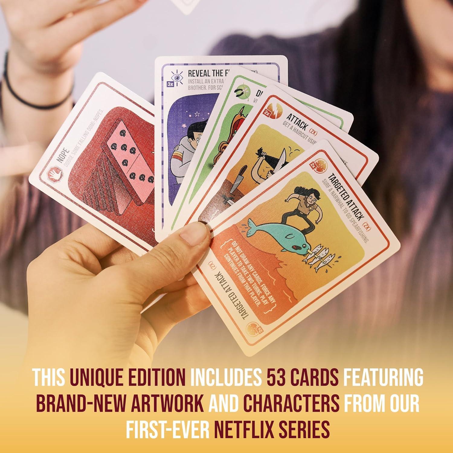 imageExploding Kittens Original Edition 25 Players Ages 7 15 Minutes to Play High Stakes Card Game Party Game Family Game Night Kid and Adult Card GameGood vs Evil