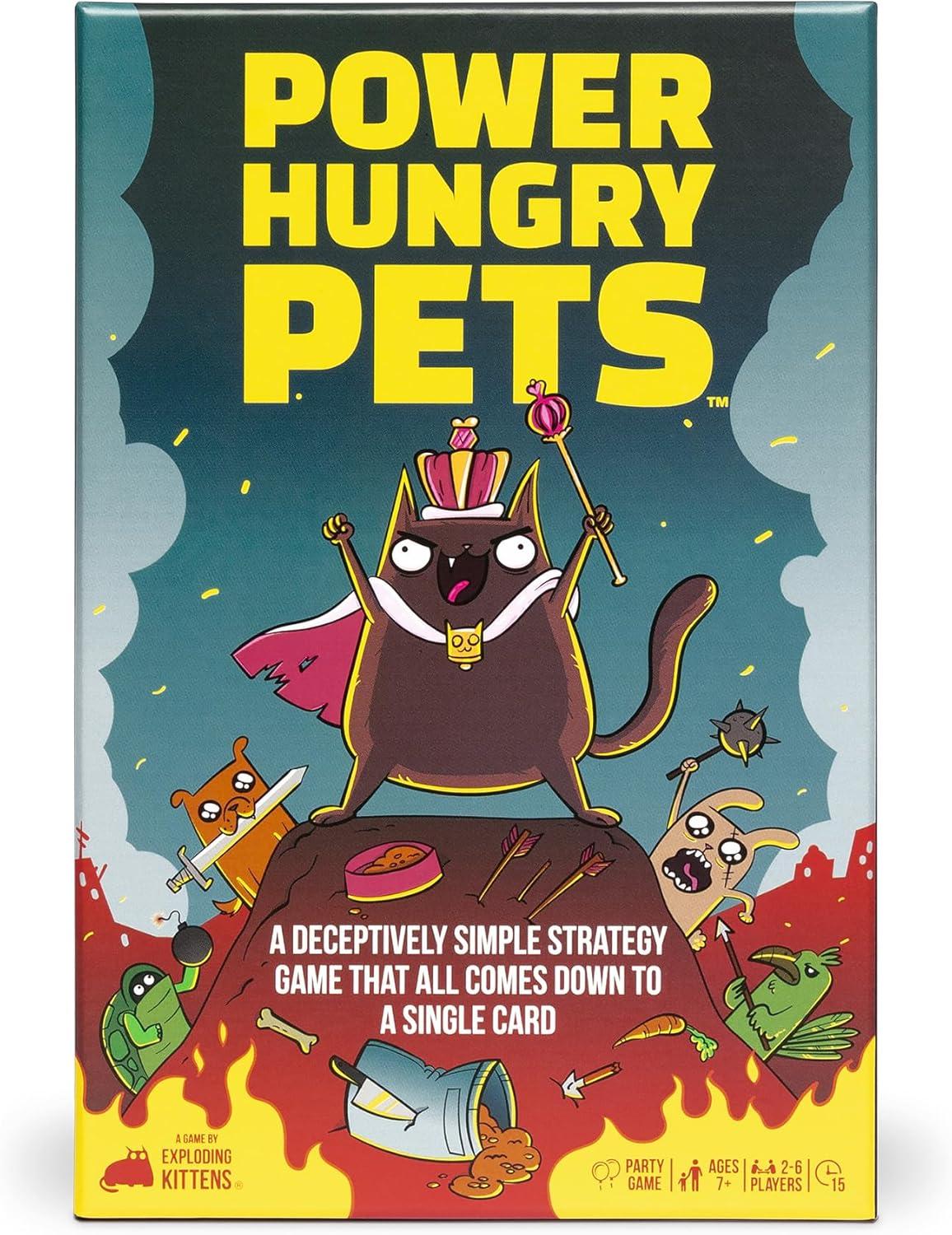 imageExploding Kittens Power Hungry Pets 26 Players Ages 7 15 Minutes to Play Strategic and Simple Card Game Party Game Family Game Night Kid and Adult Card Game