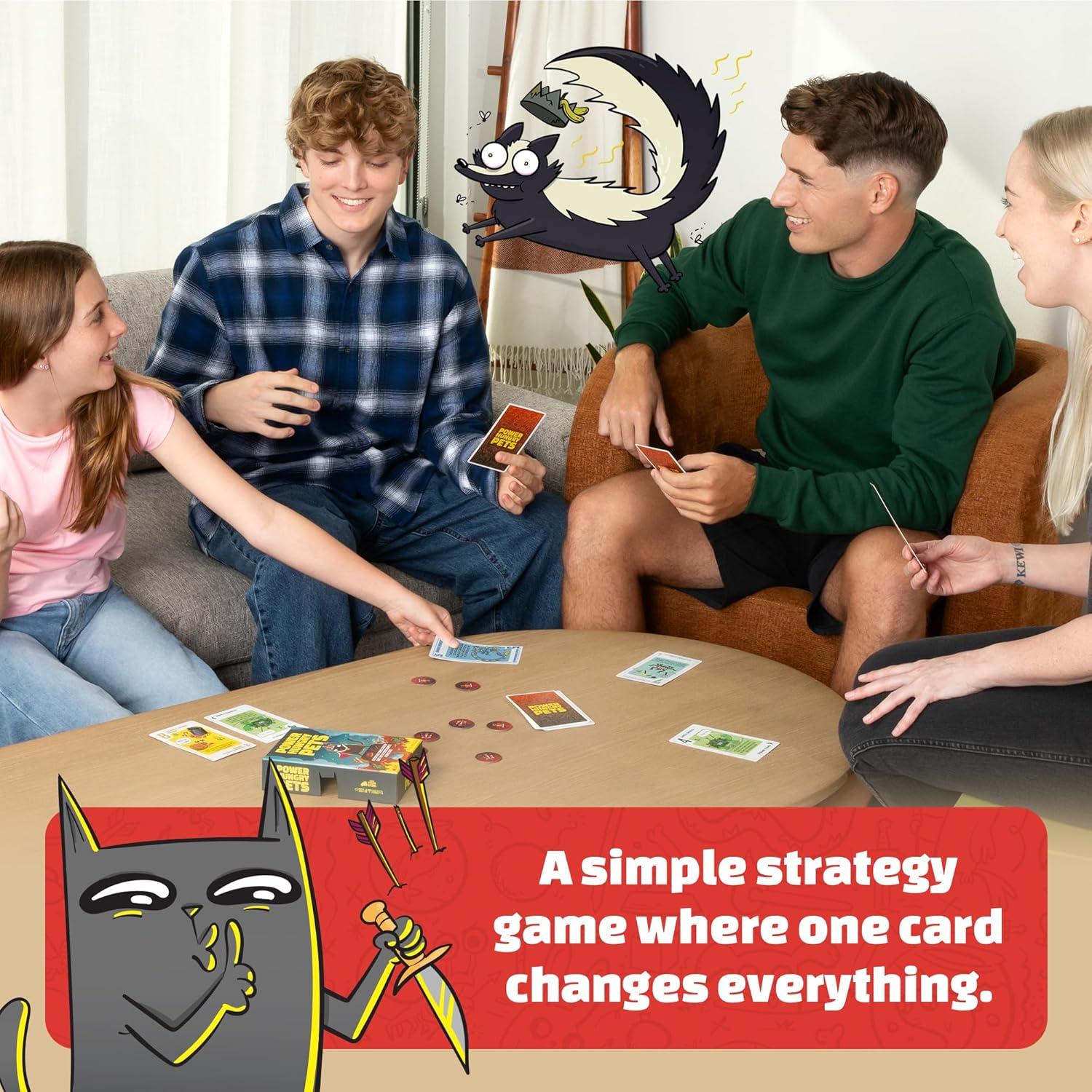 imageExploding Kittens Power Hungry Pets 26 Players Ages 7 15 Minutes to Play Strategic and Simple Card Game Party Game Family Game Night Kid and Adult Card Game