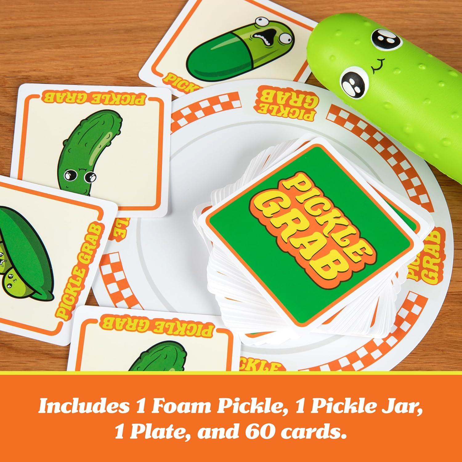 imageExploding Kittens Presents Pickle Grab A Speed Grabbing Card Game 26 Players 15 Minutes to Play Family Game Night Fun for Kids Teens Adults and Families