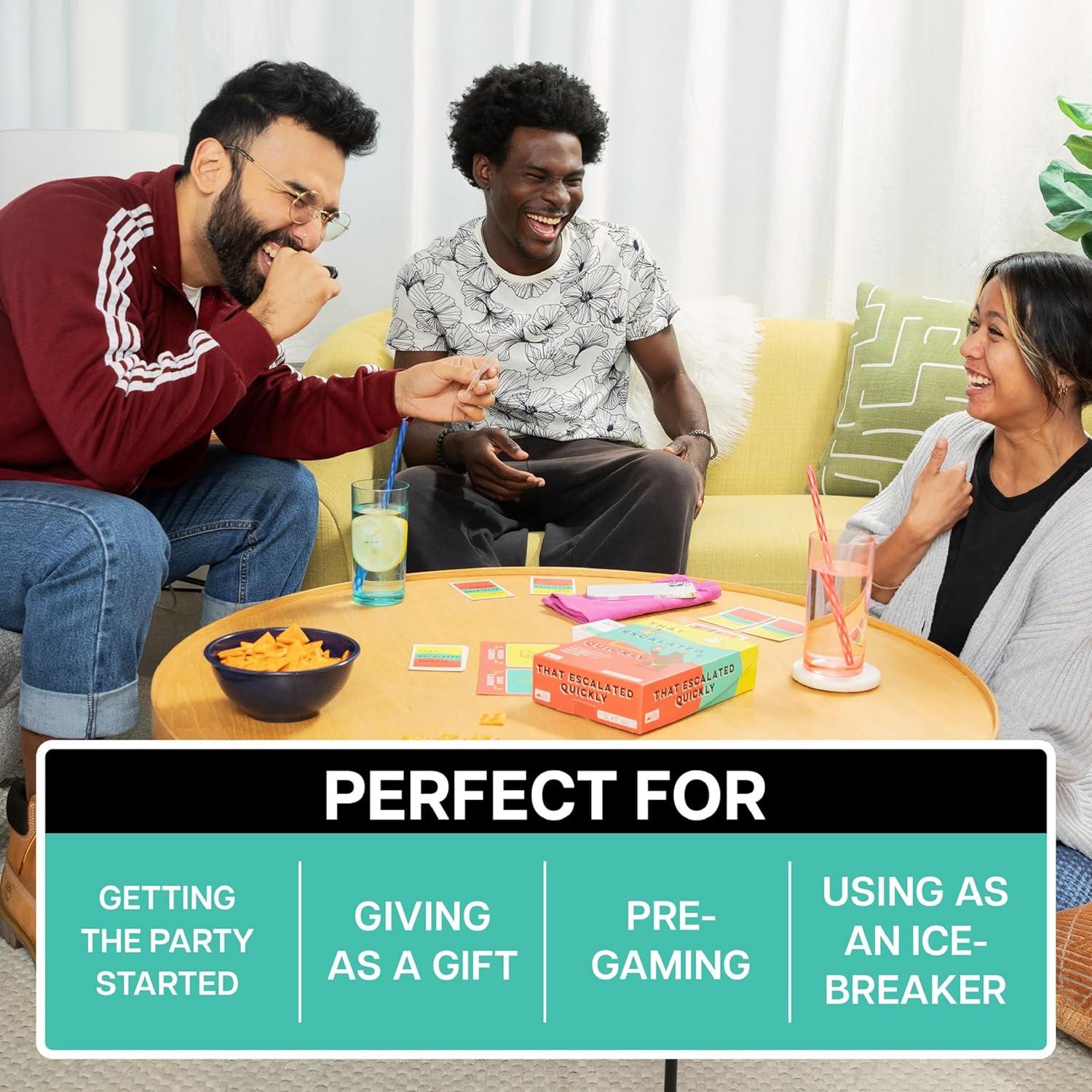 imageThat Escalated Quickly by Exploding Kittens 28 Players Ages 10 15 Minutes to Play Hilarious Cooperative Card Game for Family Game Night Party Adult and Teen