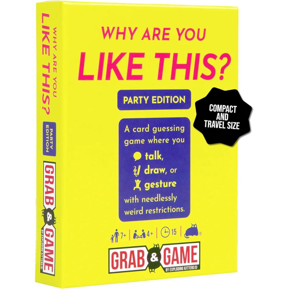 imageExploding Kittens Why are You Like This Date Night Edition Grab amp Game 2 Players  Ages 14  15 Minutes to Play  Talking Drawing amp Gesturing Guessing  for Party Family CouplesWhy Are You Like This Party