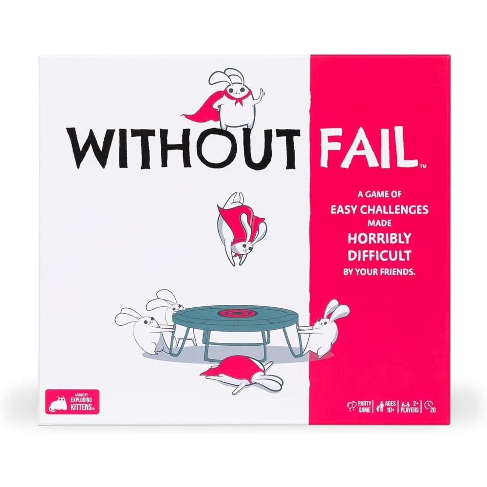imageWithout Fail by Exploding Kittens 2 Players Ages 10 20 Minutes to Play A Game of Easy Challenges Made Difficult Perfect for Couples Date Night and Teen or Adult