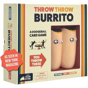 Exploding Kittens – Throw Throw Burrito Extreme Outdoor Edition – Giant Inflatable Dodgeball Card Game – Play Outdoors, Backyard Events, Family Fun Outside for 2 to 6 Players Ages 7+(Original Edition)