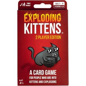 Exploding Kittens 2-Player Original Edition – 2 Players – Ages 7+ – 10 Minutes to Play – High Stakes Card Game – Couples Game, Family Game Night, Kid and Adult Card Game