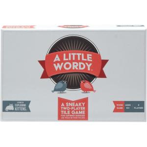 Exploding Kittens A Little Wordy 2 Players – Ages 10+ – 15 Minutes to Play – Letter Tile Word Game – Couples Game, Date Night Game, Adult and Teen Board Game
