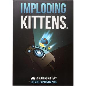 Exploding Kittens Original Edition – 2-5 Players – Ages 7+ – 15 Minutes to Play – High Stakes Card Game – Party Game, Family Game Night, Kid and Adult Card Game(Expansion: Imploding Kittens)