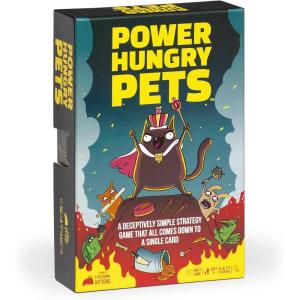 Exploding Kittens Power Hungry Pets 2-6 Players – Ages 7+ – 15 Minutes to Play – Strategic and Simple Card Game – Party Game, Family Game Night, Kid and Adult Card Game