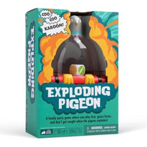 Exploding Kittens Presents Exploding Pigeon – Hilarious Fast-Paced Party Game for Families, Kids, Teens & Adults – Ages 7+ – 3+ Players – Perfect for Game Night(Exploding Pigeon)