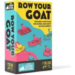 Exploding Kittens Presents: Row Your Goat – A Rapid Fire Tic Tac Toe Game- 2-6 Players – Ages 7+ – Family Game – Party Game for Family Game Night