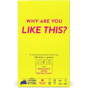 Exploding Kittens Why are You Like This 2+ Players – Ages 14+ – 15 Minutes to Play – Talking, Drawing, & Gesturing Guessing Game – Party, Family, Date Night, Couples Game
