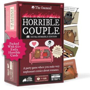 Horrible Therapist: Extra Horrible Edition by Exploding Kittens – A Card Game for 3-8 Players, Ages 17+ – Adult Party Game for Family Night(Horrible Couple)