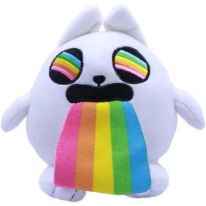 Just Toys LLC Exploding Kittens 6″ Plush – Catermelon – Official Licensed Soft Toy – Soft Plush Collectible for Kids & Fans(Rainbow Ralph Cat)