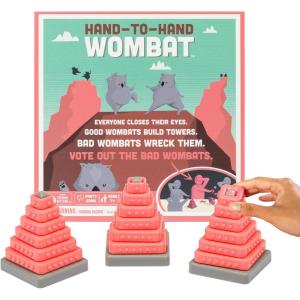 Exploding Kittens Hand to Hand Wombat 3-6 Players – Ages 7+ – 15 Minutes to Play – A Game of Teamwork and Trouble-Makers – Party Game, Family Game Night, Kid and Adult Card Game(party)