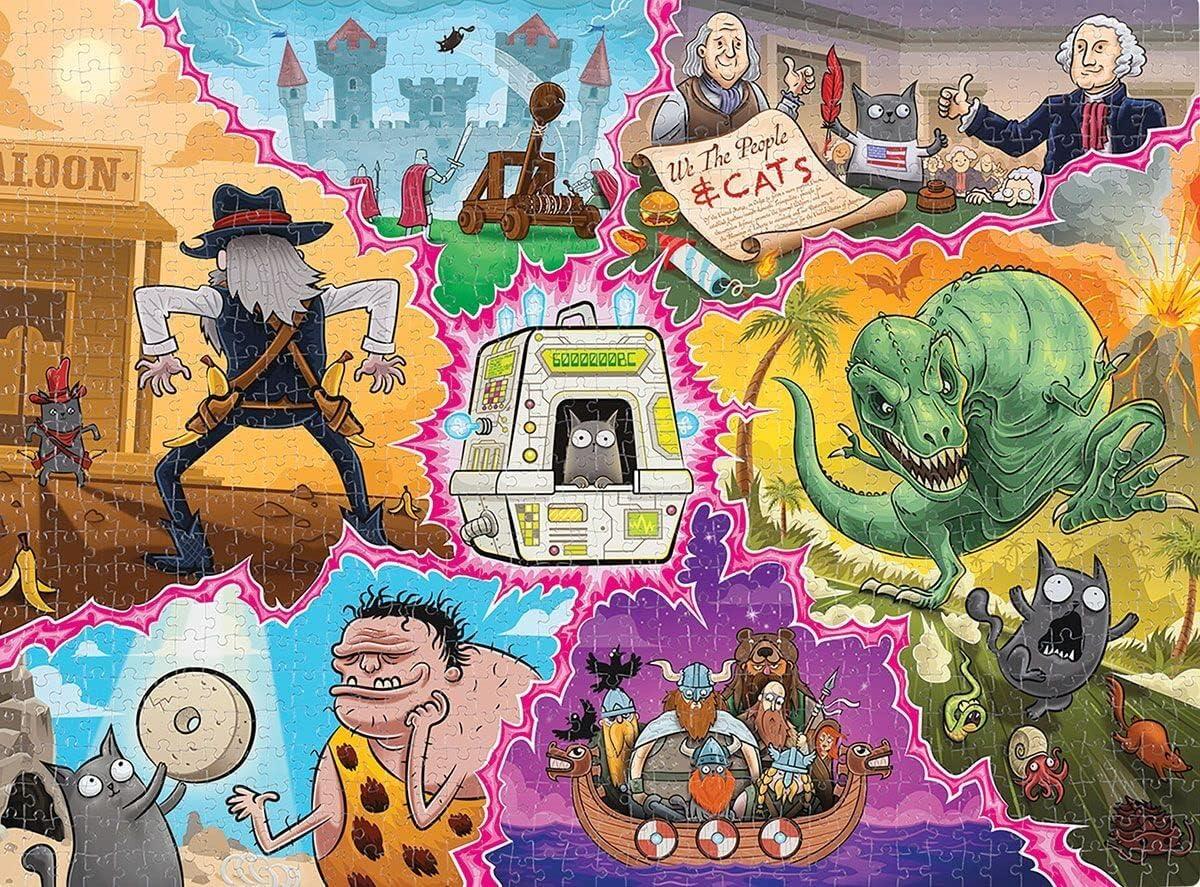 imageThe Creation of Cat Jigsaw Puzzle by Exploding Kittens 1000 Pieces Jigsaw Puzzle for Adults Teens and Kids Cat Puzzle Funny Puzzle Art PuzzlePUZZLE A Tinkle in Time 1000