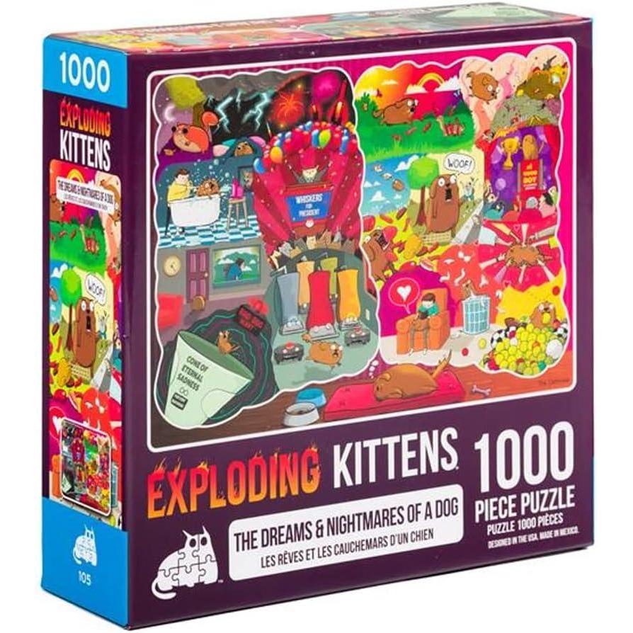 imageThe Creation of Cat Jigsaw Puzzle by Exploding Kittens  1000 Pieces Jigsaw Puzzle for Adults Teens and Kids  Cat Puzzle Funny Puzzle Art PuzzleThe Dreams and Nightmares of a Dog  1000 Piece