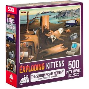 The Creation of Cat Jigsaw Puzzle by Exploding Kittens – 1000 Pieces Jigsaw Puzzle for Adults, Teens, and Kids – Cat Puzzle, Funny Puzzle, Art Puzzle(Slothness of Memory – 500 Piece)